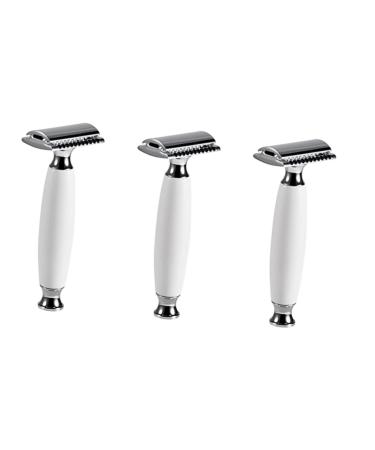 FOMIYES 3pcs Razor Gel Double Sided Double Edged