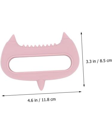 Magiclulu 5-in-1 Acupuncture Hand & Head Massager - Silicone Massage Gear & Scalp Peeling Brush - Pink Neck Scroll Wheel - Buy Online on GoSupps.com