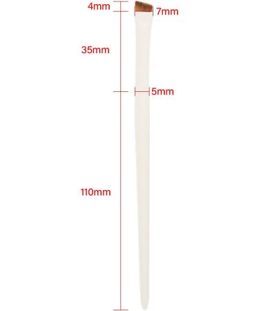 Angled Brush Set Ultra Thin Soft Hair Ergonomic Handle Makeup Tool for Clear Outline Control 2pcs Lightweight Portable - Buy Online on GoSupps.com