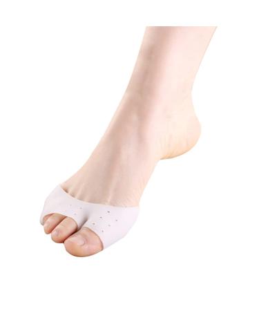 DEAVER Silicone Forefoot Pads Toe Separator Pain Relief Shoes Insole Cushion Bunion Hallux Valgus Corrector Straightener Foot Care Tool A 1 pair