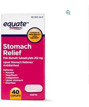 Equate Stomach Relief Caplets 40ct (2-Pack) - Fast Acting Relief for Digestive Discomfort - Buy Online on GoSupps.com