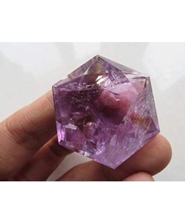 Natural Amethyst Quartz Crystal Merkaba Star Carving Art 30.6g JZIGTDEM - Buy Online on GoSupps.com