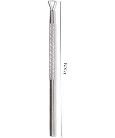 1Pcs Stainless Steel Nail Gel Polish Remover Triangle Stick Rod Cuticle Pusher Art Tools with PU Bag Comfortable and Environmentally - Buy Online on GoSupps.com