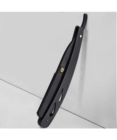 Lurrose Vintage Stainless Steel Razor Holder - Black Manual Razor & Scissors for Eyebrow Trimming | Rustproof Perfect for Men - Buy Online on GoSupps.com