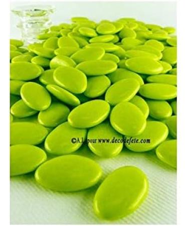 1kg of Chocolate dragees - Shiny lime green - Buy Online on GoSupps.com