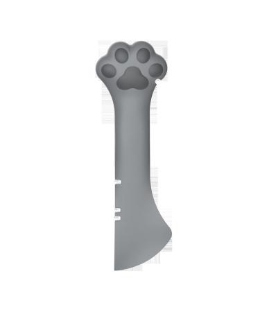 Multifunction socket opener for cats made of silicone material cat paw can can opener pet can spoon washable light cat paw can can be opened for easy removal of (gray)