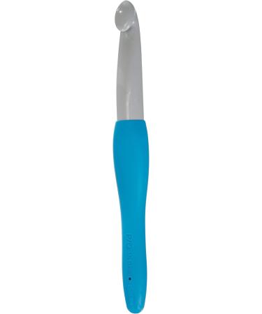 Amour Crochet Hook 15mm Blue & White - Clover Needlecraft - Buy Online on GoSupps.com