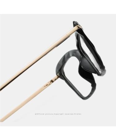 Trendy Anti Eye Strain Cat-Eye Reading Glasses | Blue Light Blocking Large Eyeglasses for Computer Use +0.00 Light-powder - Buy Online on GoSupps.com