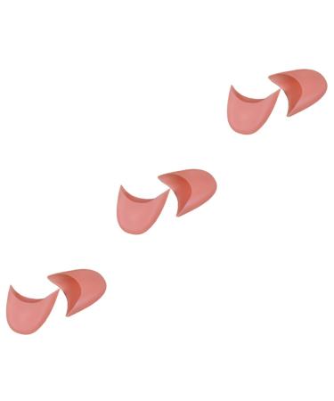 3 Pairs Toe Caps Ffore Foot Sole Protective Sleeve Silicone Tiptoe Cover Silicone Toe Pads Fore Foot Cushion Foot Separating Socks Toes Cover