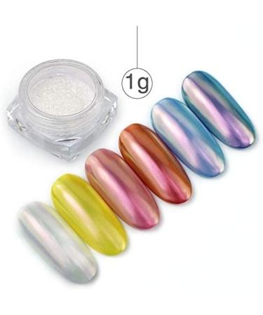 MEILINDS Chrome Nail Powder - Aurora & Mermaid Nail Powders with Silicone Brush (2 Boxes) - Buy Online on GoSupps.com