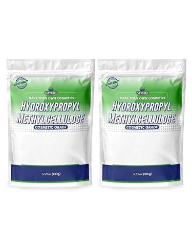 MYOC Hydroxypropyl Methylcellulose (100 g / 3.52 oz) Pack of 2 - Cosmetic Grade Thickening & Film-Forming Agent for Gels Creams Lotions & DIY Formulations