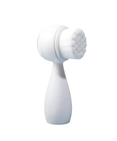 Manual Face Brush Cleanser Dual Purpose Beauty Facial Cleanser Gentle Removal Blackhead Chubby Plum Blossom Face Brush for Facial Scrub Exfoliating Massaging C