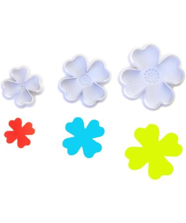 OUNONA 9 Pcs Baking Embossed Mold Plunger Mold Cake Mold Baking Mold Four Leaf White Baking Tools 3pcsx3pcs Whitex3pcs - Buy Online on GoSupps.com
