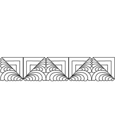 Full Line Stencil - Log Cabin Feather/Square Block Motif - Edge to Edge Stencil  Continuous Line Template for Free Motion Quilting  Domestic Machine  Hand or Long-Arm Quilting (30736) - Buy Online on GoSupps.com