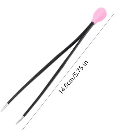 BrushesNail Tweezers Double Sided Nail Art Sticker Silicone Press Rhinestone Picker Nippers Black - Buy Online on GoSupps.com