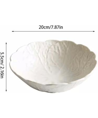 Salad Bowl Ceramic Salad Bowl Home Kitchen Fruit Bowl Suitable for Hotels Restaurants Clubs and Tableware Pasta Bowls - Buy Online on GoSupps.com