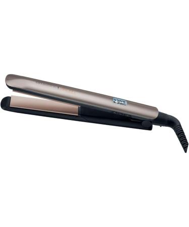 Remington S8540 Smooth Iron Hair Straightener - High-Quality Keratin & Ceramic Coating 10 Temp Settings LCD Display 150-230 C Black - Buy Online on GoSupps.com
