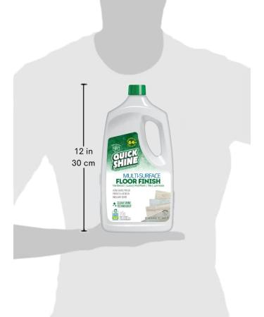 Quick Shine Multi Surface Floor Finish 64oz | Cleaner & Polish for Hardwood, Laminate, Luxury Vinyl, Tile & Stone | Safer Choice | Clean Shine Technology | 64 Ounce Bottle - Buy Online on GoSupps.com
