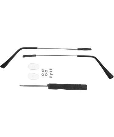 Tofficu Sunglasses Repair Set - 3 Pairs of Vintage Accessories for Arm Legs & Frame | Durable Metal Tubular Black 13.5x0.7cm - Buy Online on GoSupps.com