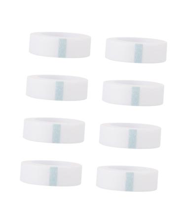 Housoutil 8pcs Eyelash Tape Medical Lash Tape Eyelash Mascara Under Eye Patches Tape Spray Talcum Adhesive Tape Medical Lash Pads and Tape Extend White Breathable Non-woven Fabric