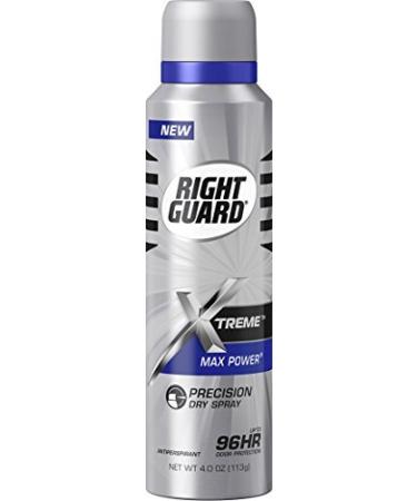 Right Guard Antiperspirant Dry Spray Deodorant  Max Power  4 Ounce Max Power 4 Ounce (Pack of 1)