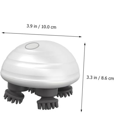 Healeved Head Massager & Cat Massage Brush - 2 Sets of Electrical Scalp Massage Tools for Pet Care | ABS White - Buy Online on GoSupps.com