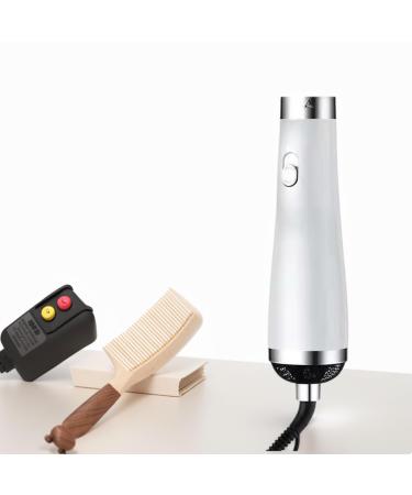 Travel Hair Dryer- 1800W High-Speed Brushless Motor Negative Ionic Blow Dryer for Fast Drying Low Noise Thermo-Control Hair Dryers with Comb for Salon Home and Travel. (White) White-d