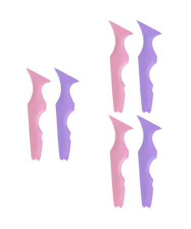 Baluue 6 Pcs Silicone Beauty Ruler Facial Tape Winged Eyeliner Stencil Eye Liner Stencil Masks Spoon Makeup 15X4.15CMx3pcs Assorted Colorx3pcs