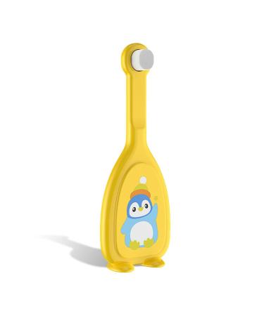 Rongweiwang Hand toothbrush made of silicone in U form for children mouthpiece 360 degrees teeth grit (grit (cleaning cleaning non -slip accessories yellow