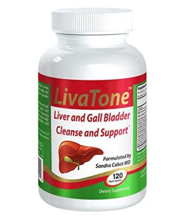 Livatone Liver and Gallbladder Cleanse  Dr. Formulated Liver Cleanse and Detox Pills Milk Thistle & Antioxidants (120 Capsules)