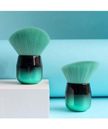 RIYAN 1Pc Blusher Brush Hair Mushroom Powder Makeup Brush with Portable Aluminum Short Handle Make Up Tool Oblique - Buy Online on GoSupps.com