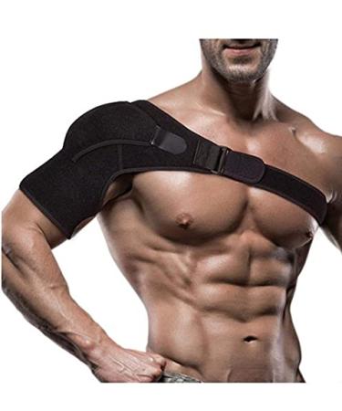 Lxnderment Shoulder Support Stability Brace for Men and Women, Adjustable Orthosis Shoulder Compression Sleeve for Joint Pain Relief, Tendonitis