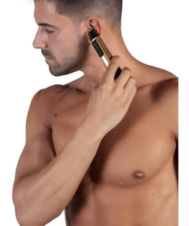 POWER TOUCH GOLD EDITION - Complete shaving kit - Triple blade razor for thick beards - Fleuret nose/ear trimmer - Buy Online on GoSupps.com