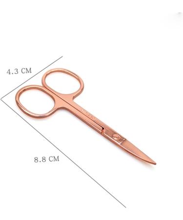 Ipetboom 3pcs Facial Hair Scissors Set - Stainless Steel Eyelash Beard & Nose Hair Trimmers for Beauty Care - Buy Online on GoSupps.com