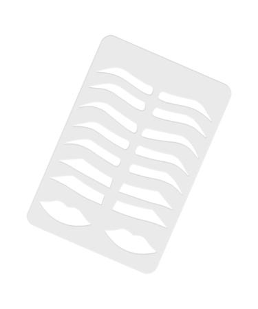 Healvian Eyebrow Stencil Plate Eyebrow Drawing Mold Makeup Practice Accessory Makeup Tool Transparent Acrylic