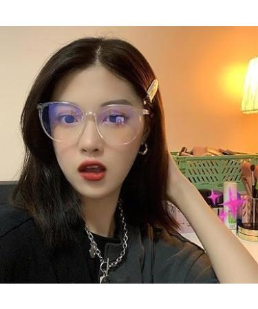 Blue Black Plastic Light Glasses for Women | Blue Light Blocking Computer Glasses for Vision & Eye Protection - Buy Online on GoSupps.com