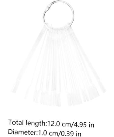  Didiseaon Didiseaon 150 Pcs Fan-Shaped Nail Polish Color Board Practice Nail Plate Nail Color Card Sample - Buy Online on GoSupps.com