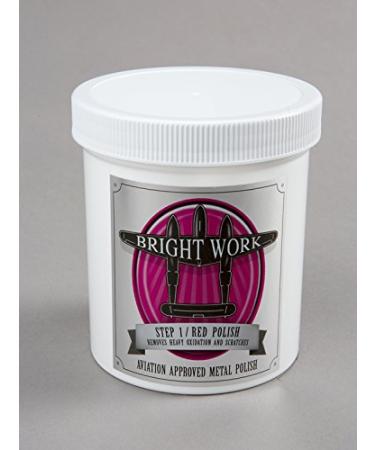 BrightWork Polish - Step 1 - Red Polish - Metal Polish (16 Ounce) 1 Ounce (Pack of 1)