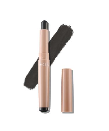 MEICOLY Creamy Eyeshadow Stick Matte Eyeshadow Pencil Crayon Eye Brightener Stick Highlighting Stick Soft & Smooth Easy To Color Waterproof 102 Carbon