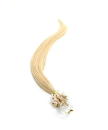 Micro Ring/Micro Loop/Micro Bead Hair Extensions 18" Lightest Blonde (60) American Pride