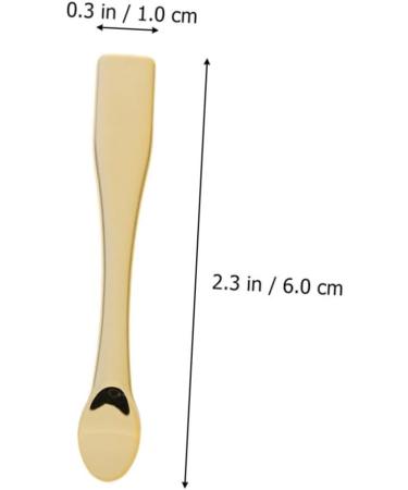 Baluue 8pcs Mask Spoon Skincare Spatula Cream Applicator Makeup Spatulas Makeup Scoop Skin Care Spatula Abs 6x0.7x0.7cm Golden - Buy Online on GoSupps.com