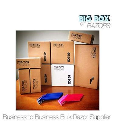 Premium Disposable Razor Blades - 40 Pack Stainless Steel Twin Blade Shavers for Men & Women with Aloe Vera - Hospitality Quality - Buy Online on GoSupps.com