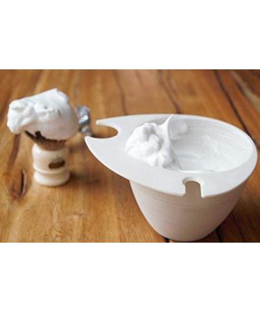 SHAVEBOWL Modular Shaving Bowl - Handcrafted in USA (White) - Buy Online on GoSupps.com