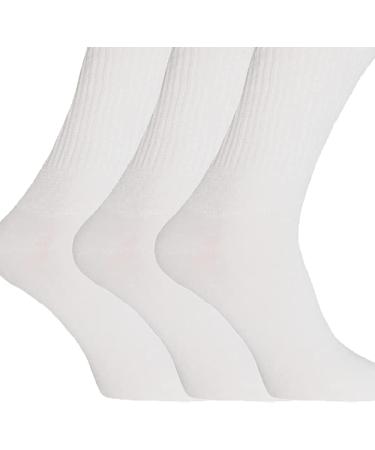 Men's Extra Wide Comfort Fit Diabetic Socks (3 Pairs) US 7-12 Navy/Black - Wide Feet Support - Buy Online on GoSupps.com