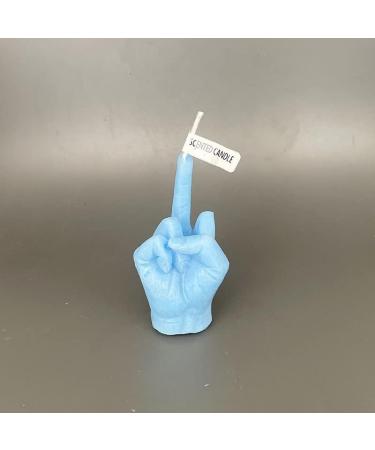 Creative Finger Shape Middle Finger Scented Candle | Funny & Unique Blue Candle for Home D cor | International Shipping Available - Buy Online on GoSupps.com