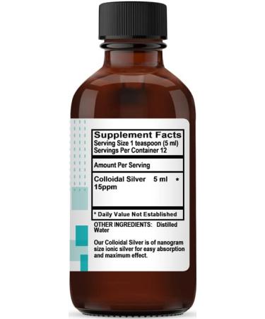 Colloidal Silver 15ppm 2 oz | Pure Powerful Immune Support | International Shipping Available - Buy Online on GoSupps.com