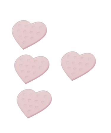 FRCOLOR 4pcs Eyelash Adhesive Station Practical Eyelash Extension Supply Eyelash Extension Holder Pad Lash Tile Holder Eye Lashes Pads Pallet Stand False Lashes Holder Pink Magnetic Glass