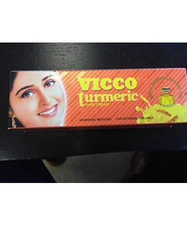 Vicco Turmeric Skin Cream with Sandalwood Oil - 2 Pack (70g each) - Buy Online on GoSupps.com
