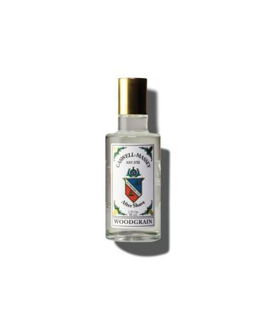 Caswell-Massey Woodgrain Sandalwood Gold Cap After Shave Soothing Aftershave with Cedarwood Clove & Musk 3 Fl Oz