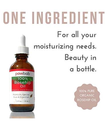 100% Organic Rosehip Oil - Cold Pressed Rosa Rubiginosa for Skin Hair & Nail Repair | Pure Vitamin E Oil for Scars | 2 oz Fair Trade - Buy Online on GoSupps.com